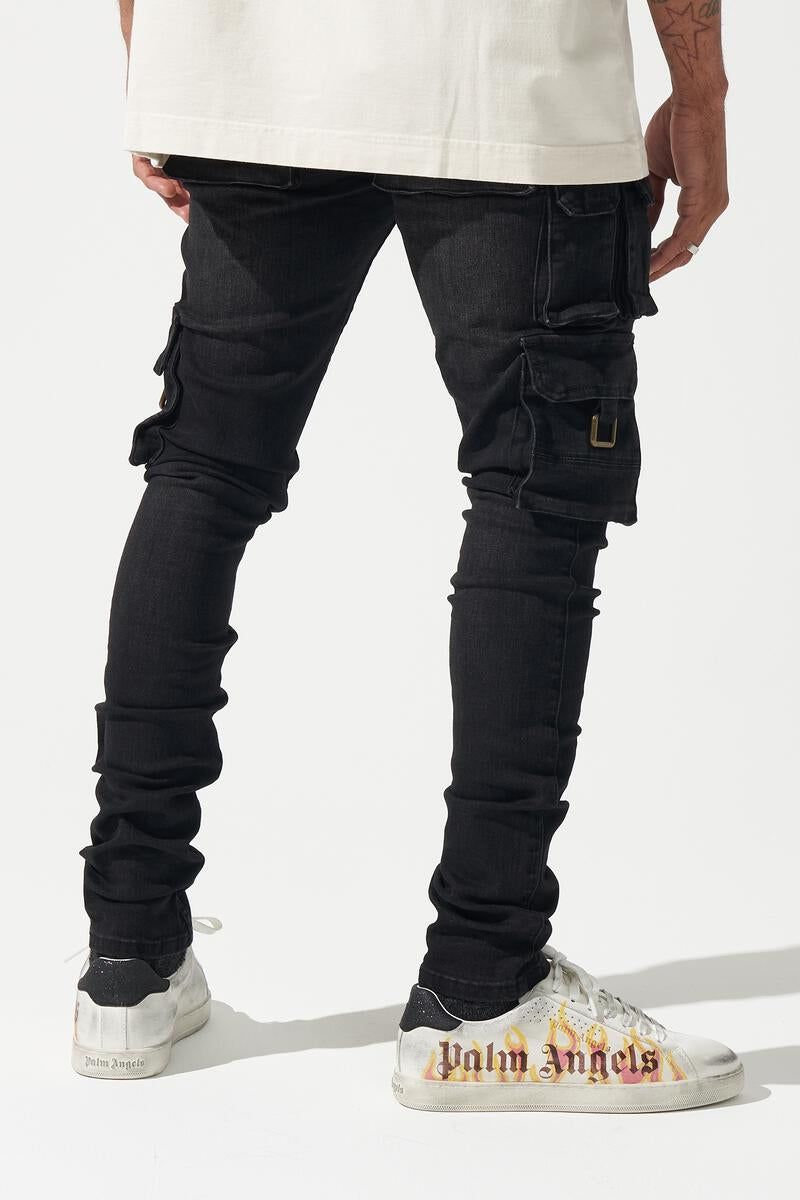 Serenede - Panthera Cargo Jeans (Washed Black)